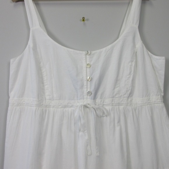 Seraphine Sabrina Embroidered Sundress 8 White Tiered Sleeveless White Boho 280 - Picture 7 of 13